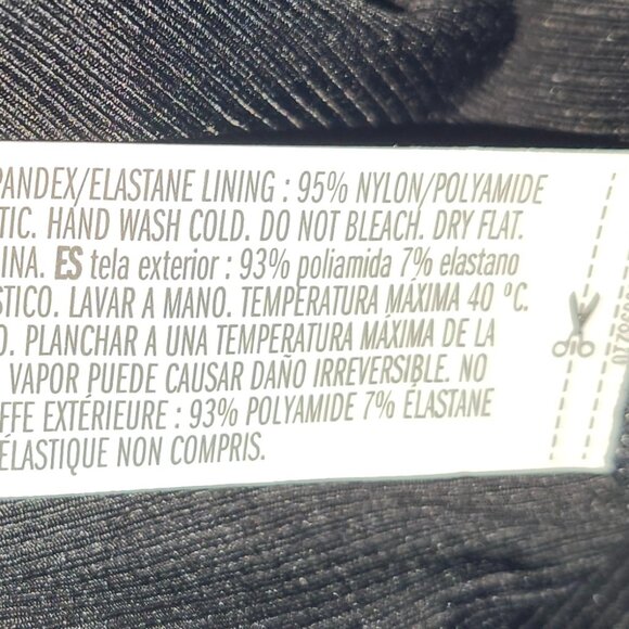 25269 Forever 21 Black Sleeveless Deep Cut V-Neck Ribbed Choker Bodysuit  2X - Picture 10 of 10